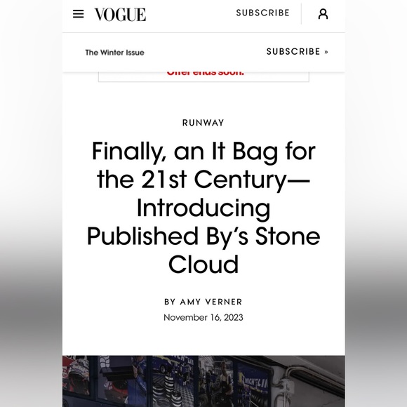 Vogue’s "It Bag for the 21st Century", Published By’s Stone Cloud shoulder bag - Picture 6 of 6